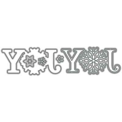 Christmas Baby Reindeer You Light up My Life Metal Cutting Dies Clear Stamps