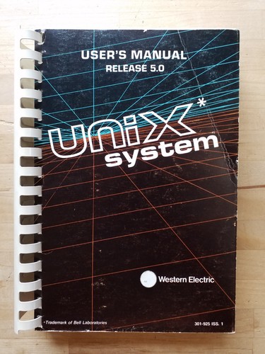 Unix System User's Manual Release 5.0 (1982) EXCELLENT