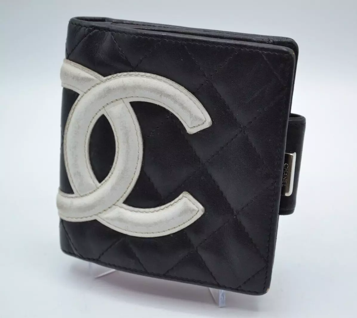 Chanel Wallet On Chain Leather Wallet (pre-owned) in Black