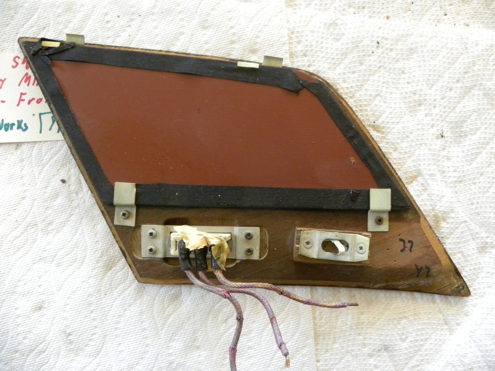 Vintage Rolls Royce Silver Shadow & Wraith II Right (from rear) Vanity Mirror