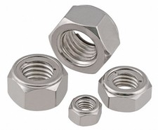 52Pcs M3 M4 M5 M6 M8 M10 M12 304 Stainless Steel Lock Nuts Hex Self-lock Nuts