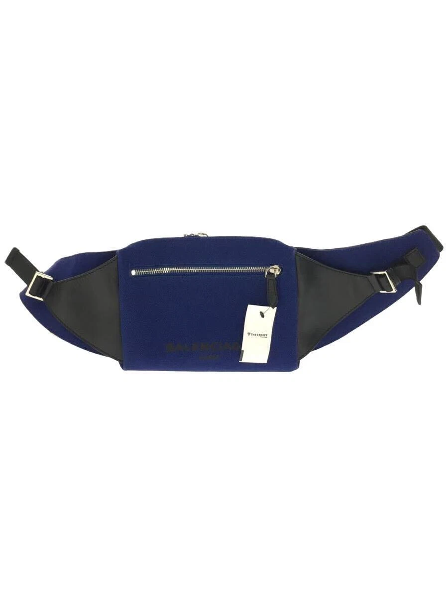 Balenciaga sling bag waist bag blue canvas 433625