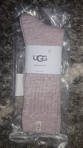 Ugg Womens Socks Ribbed Crew Socks new Pink