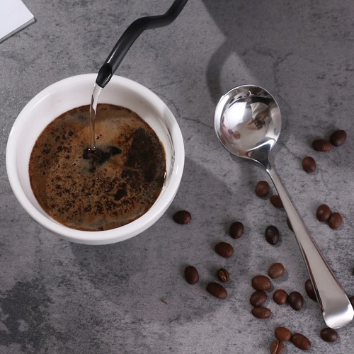 Coffee Stainless Steel Tasting Spoon Measuring Barista Round Long Handle Spoons - Picture 2 of 6