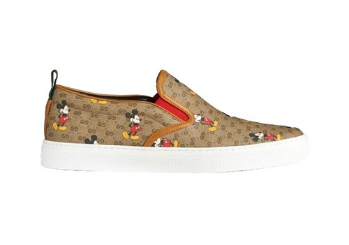 Gucci Mens GG Logo Leather Loafers Shoes Black/Beige 13.5 US  display picture 3