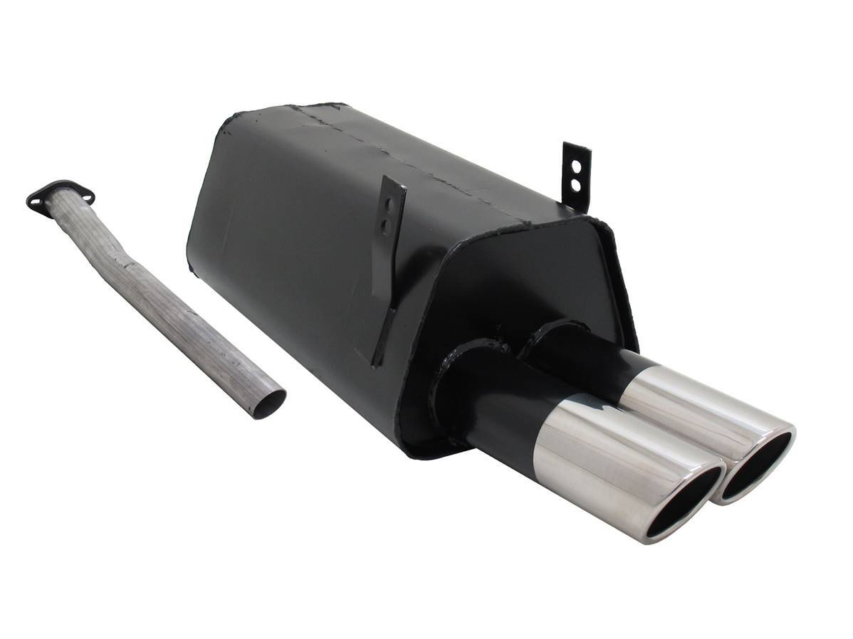 Silencieux echappement BMW E36 ligne sport 320i 323i double sortie inox