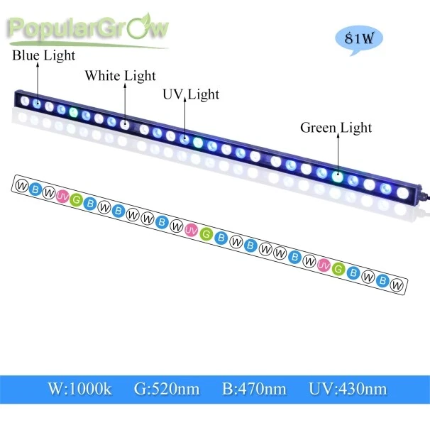 Led Aquarium Light 54w/81w/108w MIX Spectrum Strip Light for Tank Fish - Image 3 of 4
