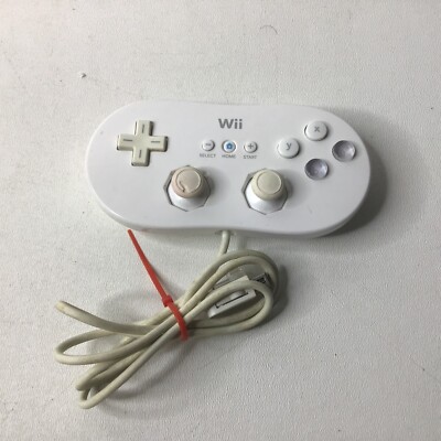 Official OEM Nintendo Wii Pro Wired Controller Classic White RVL-005