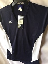NEW Mizuno Women's Navy And White High Performance Sport Jersey Size XXS