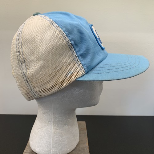 vtg UNC Tarheels Hat Patch Snapback Mesh Trucker North Carolina - Picture 7 of 11