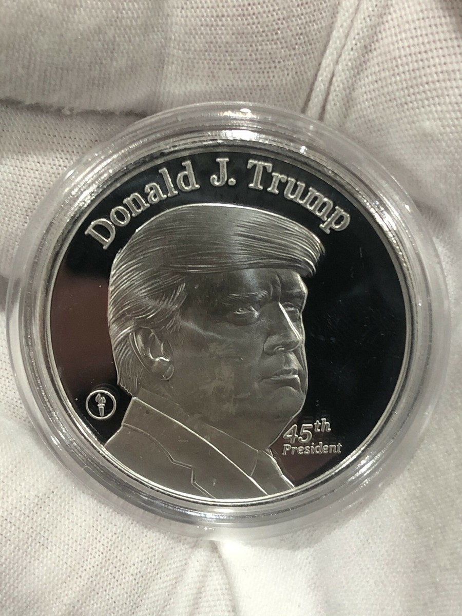 1 oz Silver - Donald J Trump 45th President - .999 Pure Silver