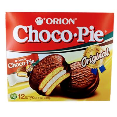 Orion Kekse Choco Pie 12er Pack  Marshmallow Schaumzucker Füllung & Schoko