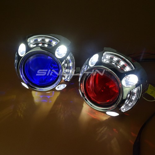 Faro de modernización de bi xenón con ojos de diablo LED para proyector de coche - Imagen 5 de 12