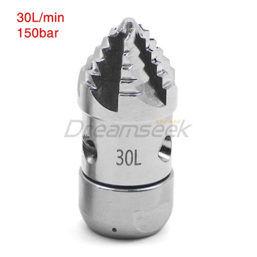High Pressure Jetter Drain Nozzle Hose Sewer 3 Side 4 Rear Rotating Jet 15L 30L - Picture 14 of 14