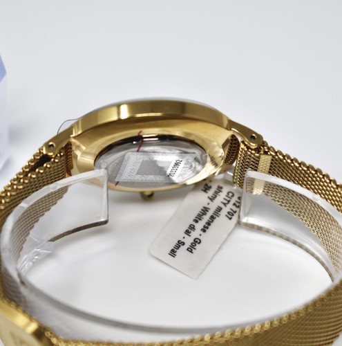 ICE-WATCH CITY MILANESE GOLD Shiny Bracelet White Dial Watch 012707 Small - Picture 3 of 5