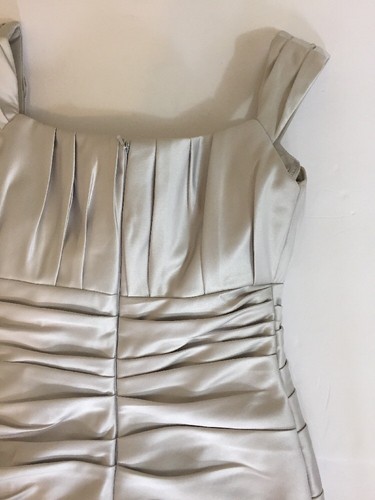 Bill Levkoff Size 6 Dress Gray Silver Formal Party Bridesmaid Mini - 第 5/5 張圖片