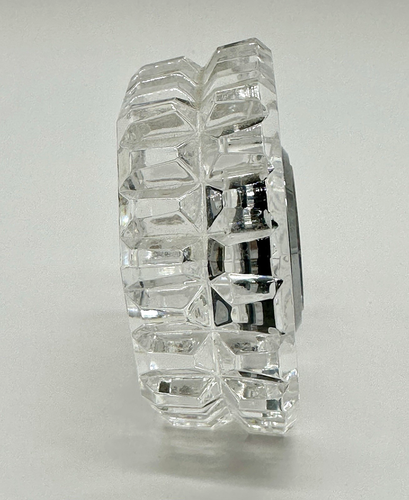Waterford Kristalluhr klein achteckig Quarz Schreibtisch Regal Uhr - Bild 5 von 9