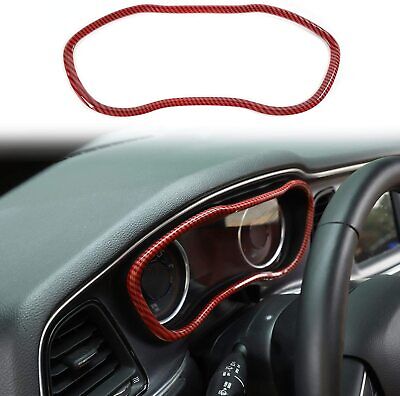 Carbon Fiber Black Pnndee Challenger Dash Trim Dashboard Decoration Accessories for Dodge Challenger 2015 up Carbon Fiber Black Pnndee Challenger Dash Trim Dashboard Decoration Accessories for Dodge Challenger 2015 up