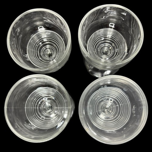 Anchor Hocking Manhattan Art Deco Cordial Sherry Wine Glass 4 Set Vintage 1930s - Picture 2 of 4