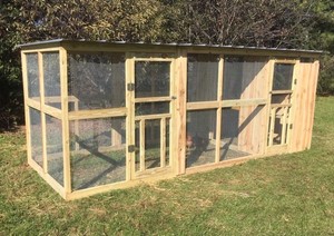Details About Chicken Coop 6 X 15 Poultry House Run Roost Animal Nesting Box Cage Assembled