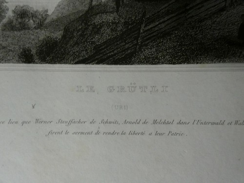 Lépetit Le Grütli Uri Stahlstich H13915 - Bild 2 von 6
