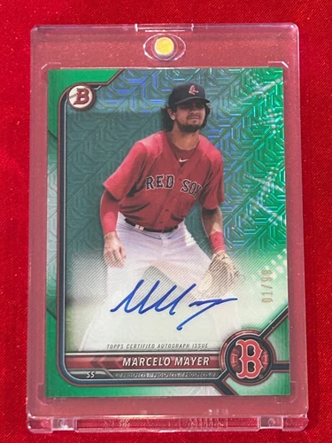 2021 Bowman Draft MARCELO MAYER Mega Box Green Refractor Auto Rookie RC #01/99
