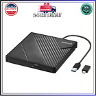 External Dvd Drive – Usb 3.0 & Usb-C Cd/Dvd Burner,Portable Optical Drive,Black