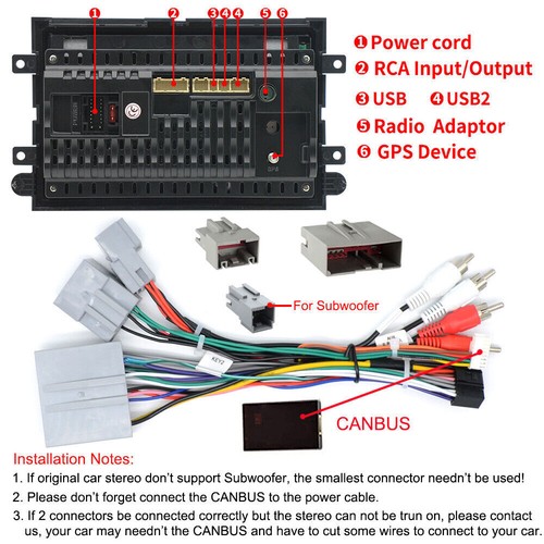 Reproductor GPS estéreo para coche Android 13 para Ford Edge 2007 2008 2009 2010 CarPlay - Imagen 19 de 19