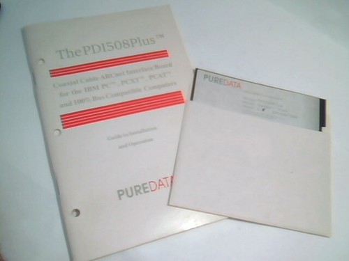 Handbuch und Treiber Support Disk PureData PDI508Plus PDI508 Koaxialkabel ARCnet
