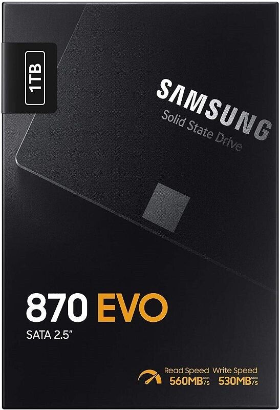 Samsung 870 EVO 1TB, 2.5 inch Internal SSD - ‎MZ-77E1T0B/AM for