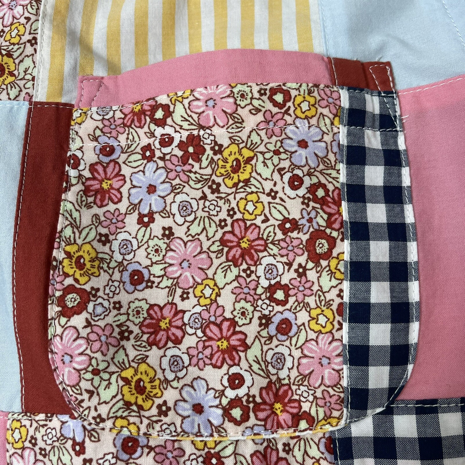 Lands’ End Women’s Medium Petite Patchwork Cotton… - image 5