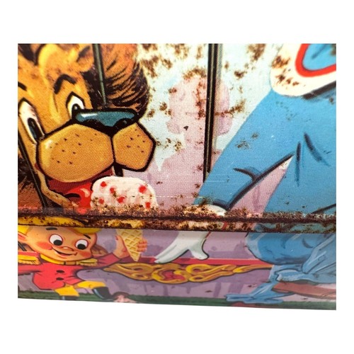 Vintage 1950s Bozo The Clown Metal Lunchbox Circus Theme Graphics & Red READ - Picture 14 of 16