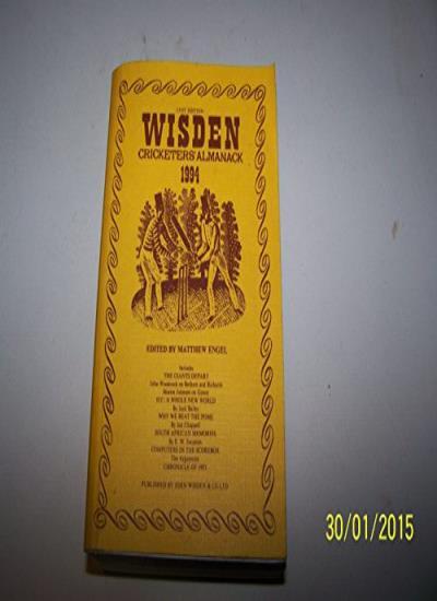 Wisden Cricketers' Almanack 1994,Matthew Engel