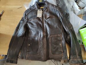 Camel Active 5407 Men's Real Leather Jacket Braun x-Large Size 52 | eBay