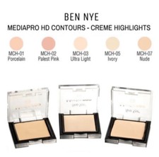 Ben Nye MediaPRO HD Contour Creme Highlight FULLSZ Cream Compact Refillable BNIB