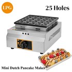 LPG Gas Nonstick Poffertjes Mini Dutch Pancake Maker Grill Baker Machine 25PCS