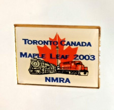 Vintage Lapel Pin Toronto Canada Maple Leaf 2003 Nmra Model Railroading EUC 