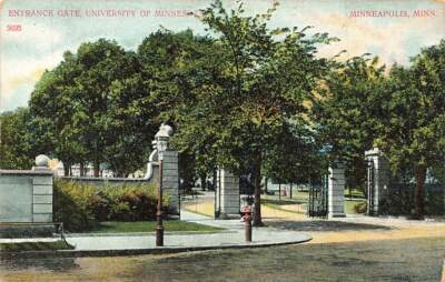 Entrance Gate University Minnesota Minneapolis DB VTG P129