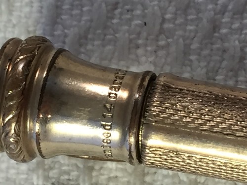 Vintage 14ct Rolled Gold Propelling Pencil - Picture 9 of 10