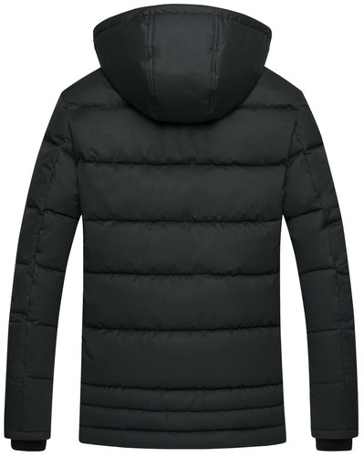 Wantdo Invierno de los hombres chaqueta acolchada Abrigo cálido Chaqueta con capucha a prueba de agua - Imagen 14 de 42