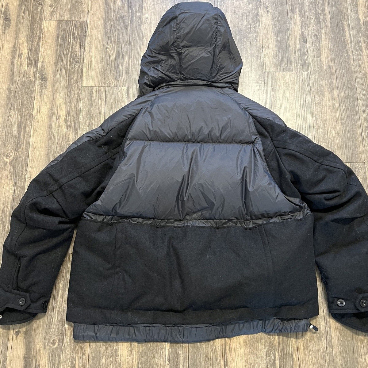NIKE X SACAI NRG NikeLab Parka Jacket Black Men's Down NIKE X SACAI NRG NikeLab Parka Jacket Black Men's Down