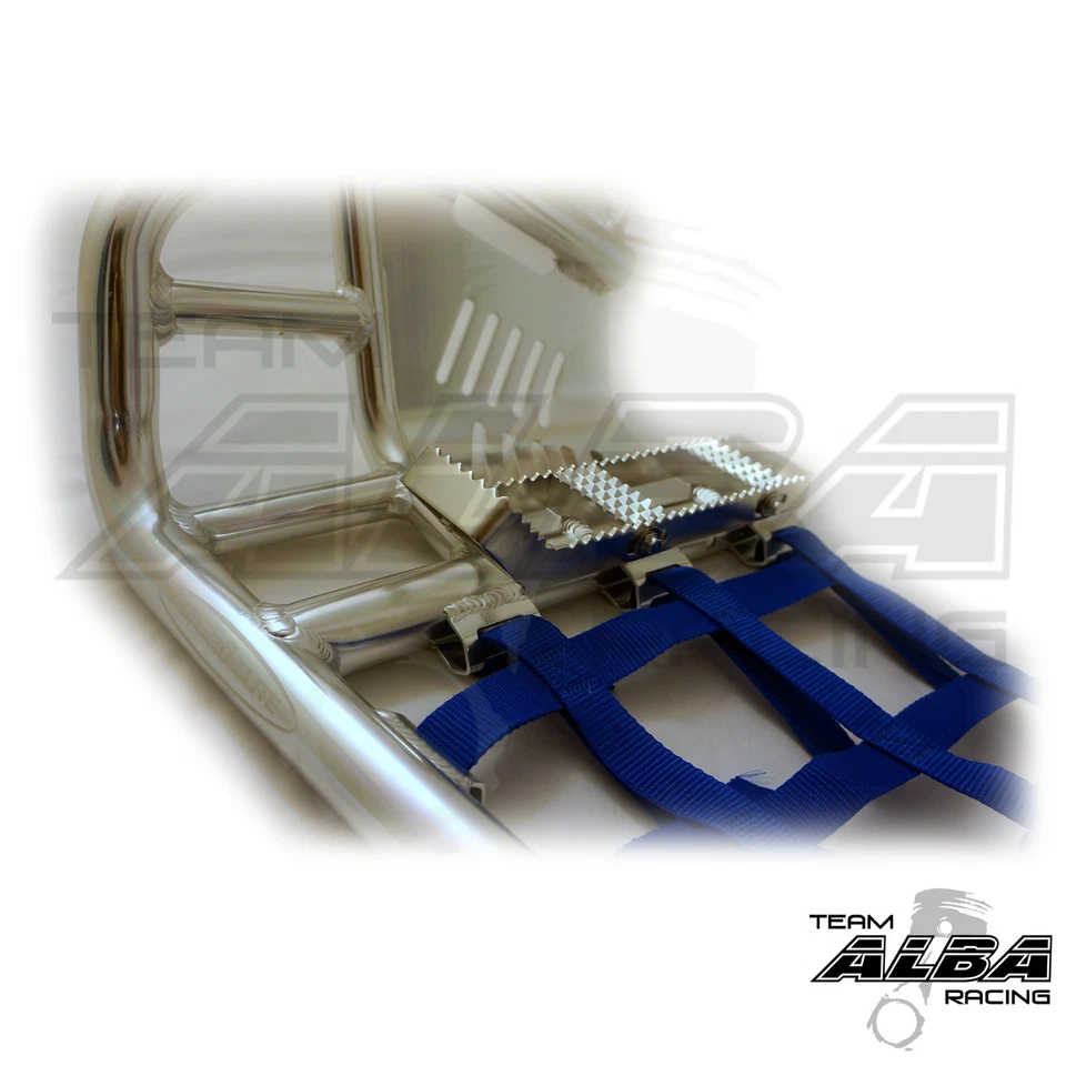 雅马哈 Raptor 700 Nerf Bars Pro Peg Alba Pro Elite 银色蓝色 197 T7 SL — 第 2/3 张图片