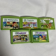 5 Leap Frog LeapPad Explorer Learning Game lot LeapPad 1 2 3 XDI Ultra Platinum