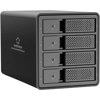 Renkforce RF-6647598 3.5 4 Bay 3.5 inch USB 3.0 Hard Drive Case Cover