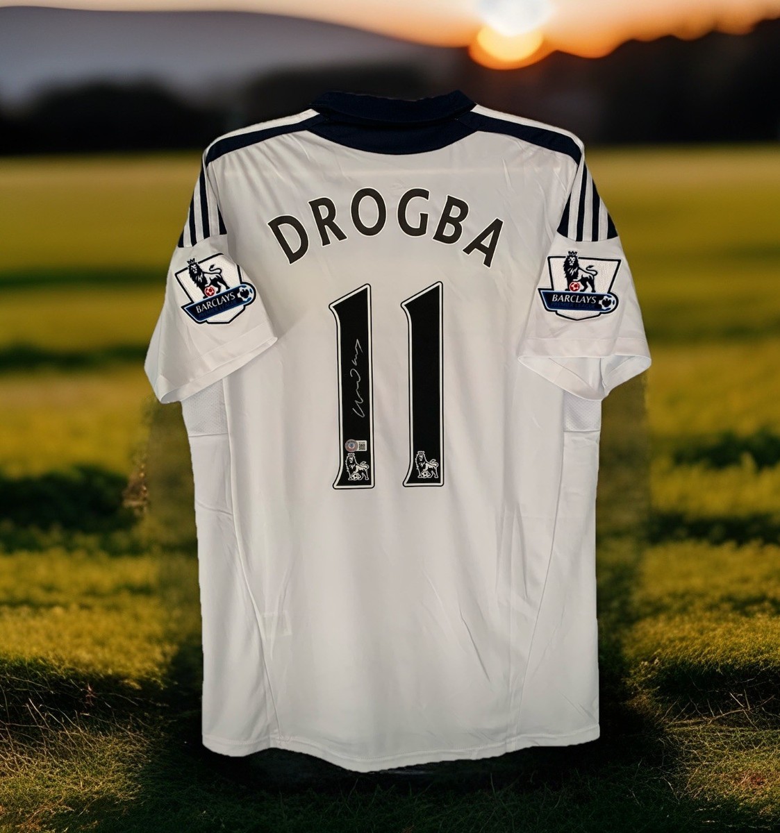 Didier Drogba Signed Chelsea 2011/12 Third Jersey Autographed