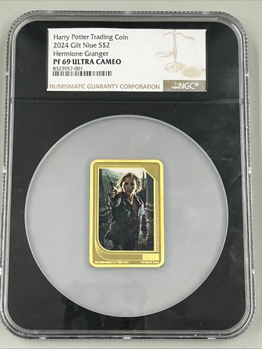 2024 Harry Potter Trading Coin Hermione Granger Niue 1oz Silver Proof 2/20 NGC