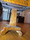 1800’s Curly, Tiger & Birdseye Maple, Two Drawer, Antique Queen Anne Stand — photo 8