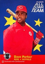 1986 Fleer - All Star Team Dave Parker #6 Cincinnati Reds NM Condition Vintage