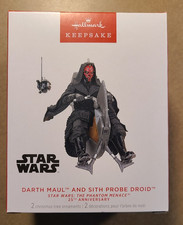 STAR WARS Hallmark Keepsake 2024 Darth Maul & Sith Probe Droid Ornament - NEW