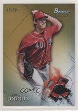2021 Bowman Sterling Prospects Gold Refractor 45/50 Nick Lodolo #BSP-11 0v5u